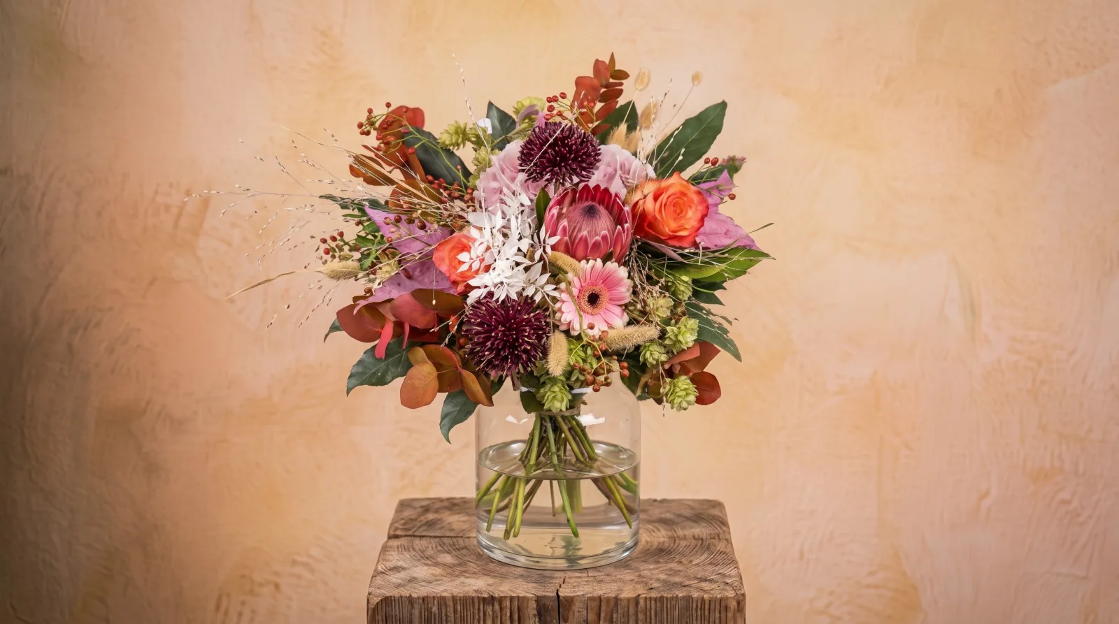 Warme Herbstglut in Rosé & Orange