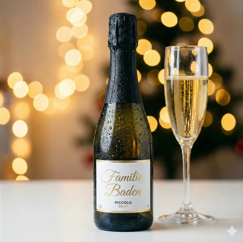 Piccolo Sekt (auch alkoholfrei)